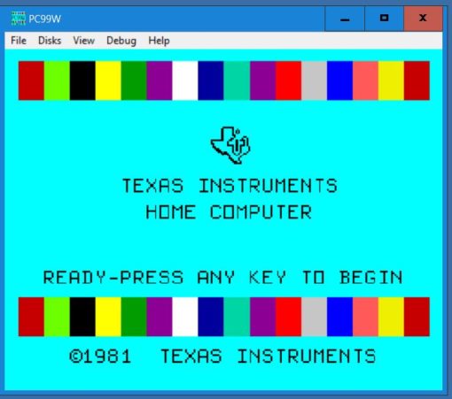 TI Color Bar Screen